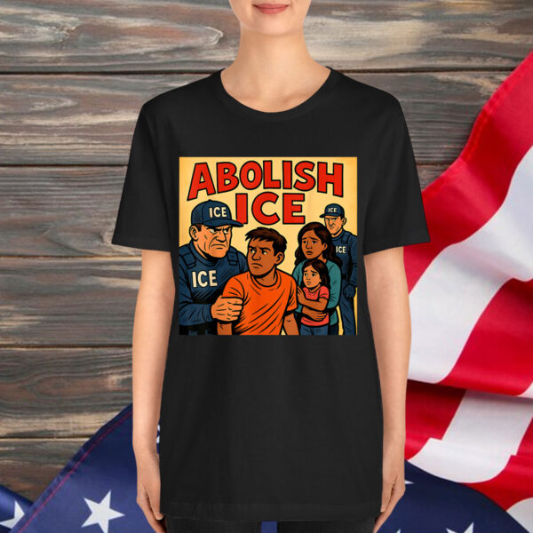ABOLISH ICE Comic Style Protest Graphic Shirt