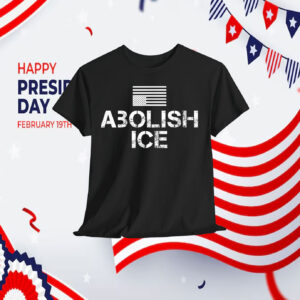 Abolish ICE America in Distress Inverted American Flag Shirt