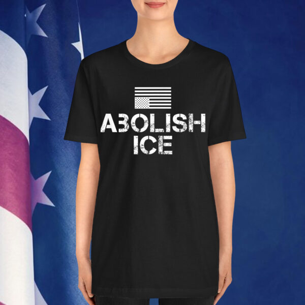Abolish ICE in Distress Inverted American Shirt