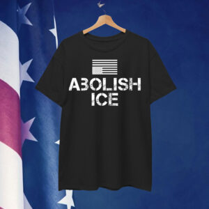 Abolish ICE in Distress Inverted American Shirt