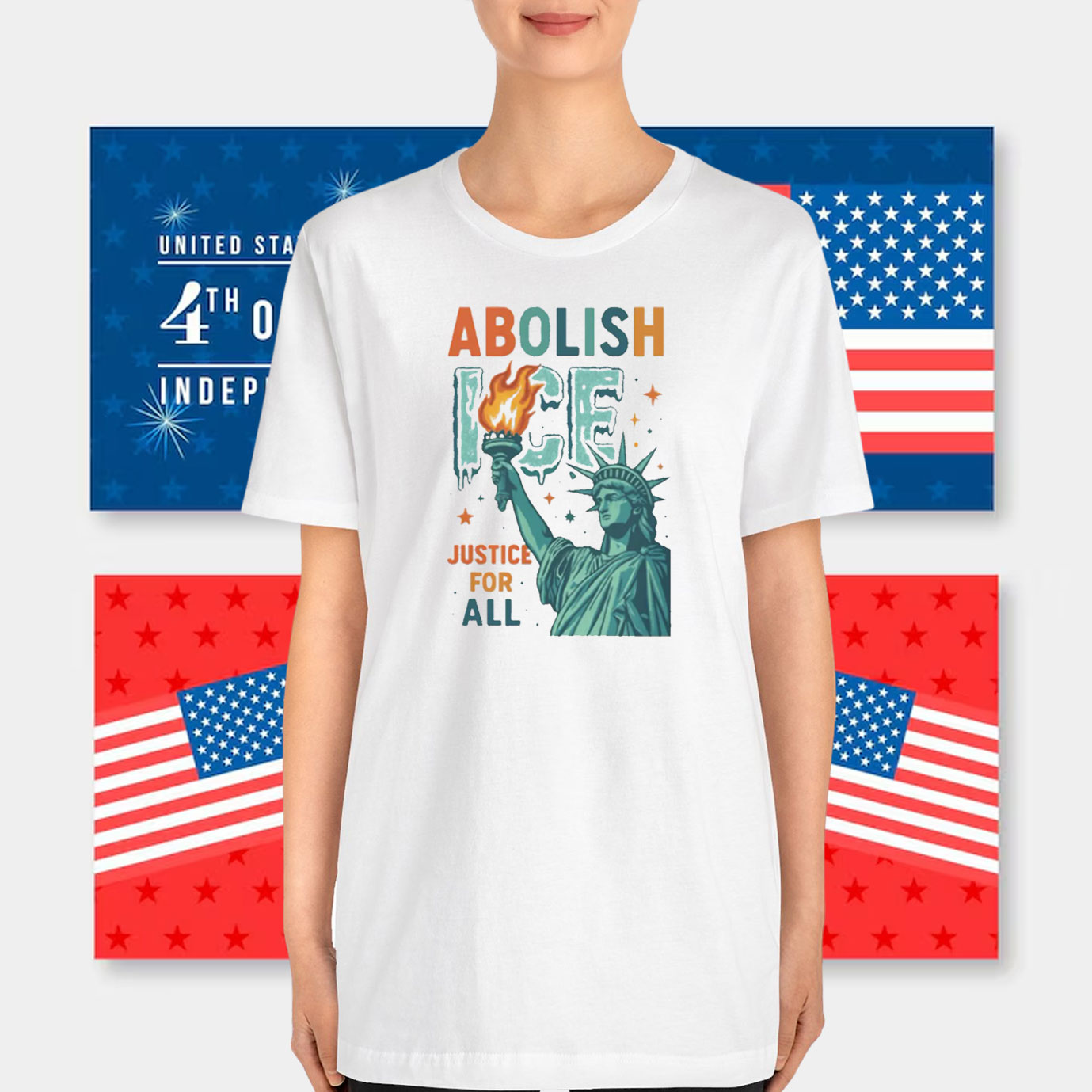 Abolish ICE Justice For All T-Shirt