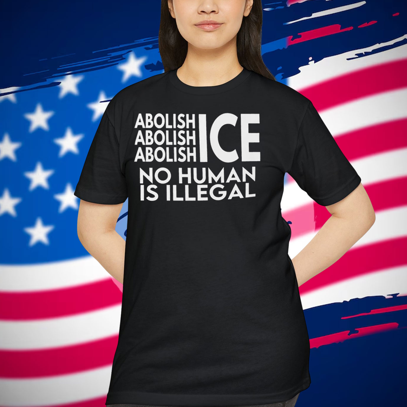 Abolish ICE No Human Is Illegal Shirts