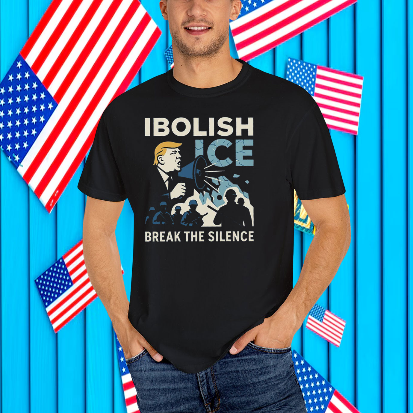 Abolish ICE T-Shirt Break The Silence