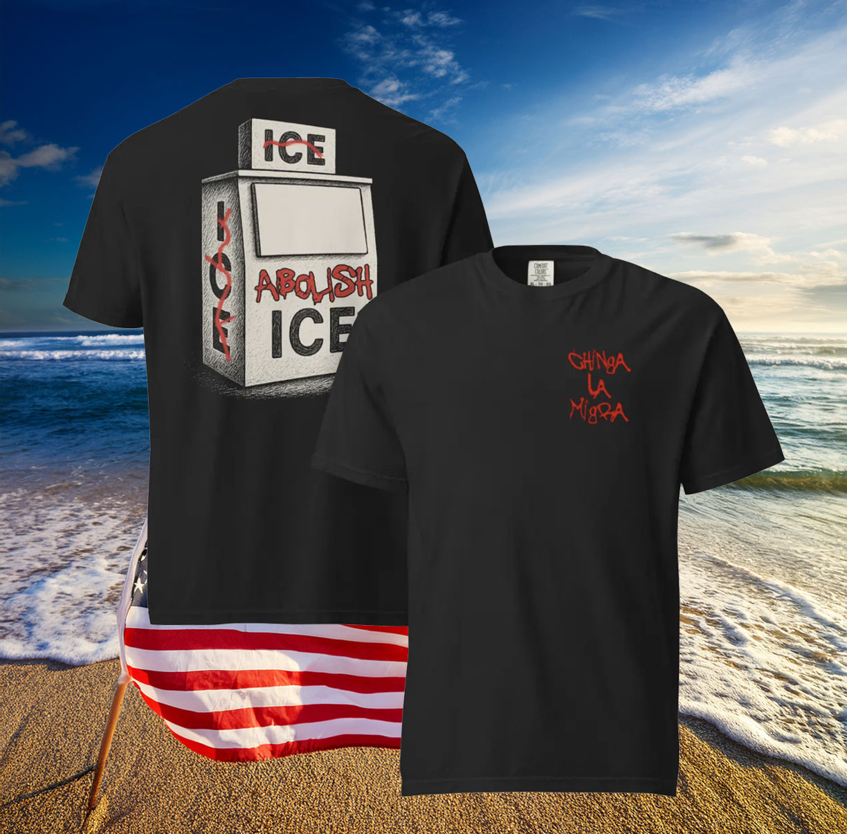 Abolish Ice Machine Chinga La Migra Shirt