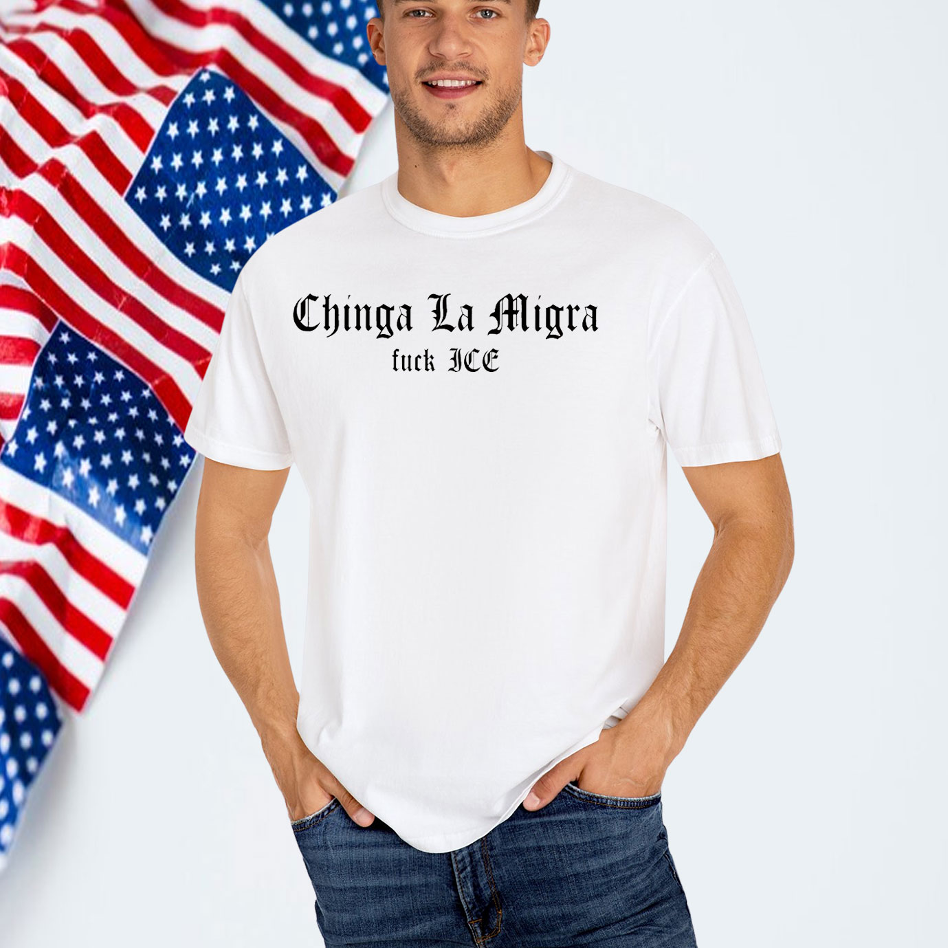 Chinga La Migra T-Shirt Fuck ICE