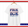 Embroidered Fuck ICE No Human is illegal T-Shirt