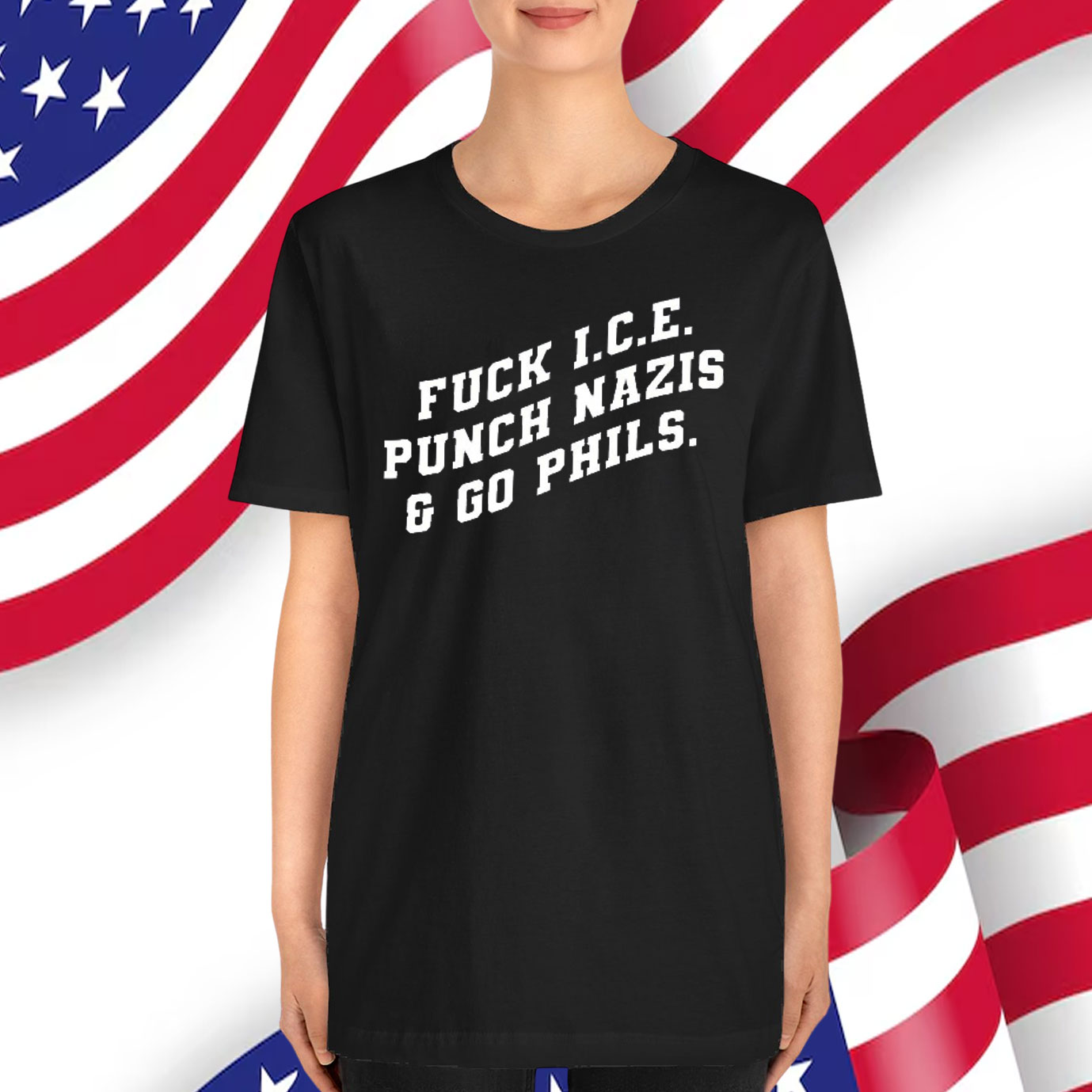 Fuck I.C.E. Punch Nazis & Go Birds T-Shirt