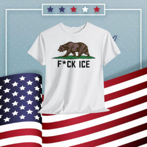 Fuck ICE California Flag Shirt