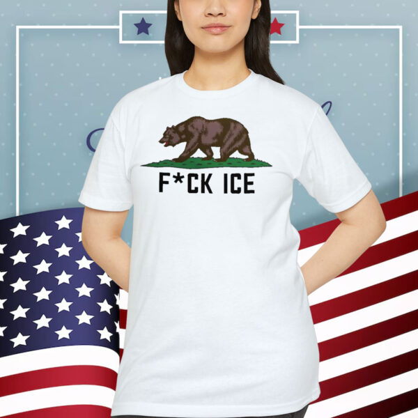 Fuck ICE California Flag Shirt