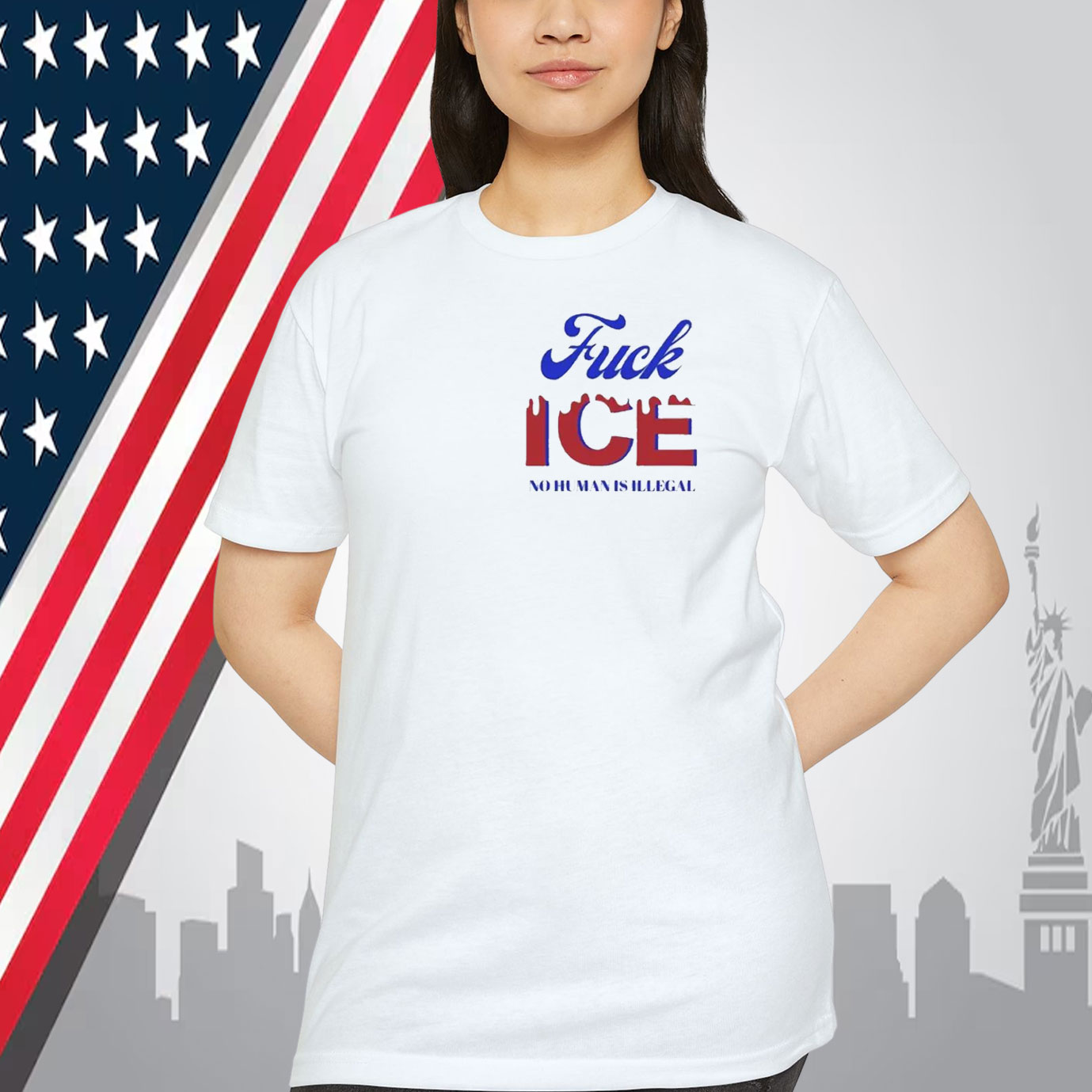 Fuck ICE No Human Is Illegal Shirt