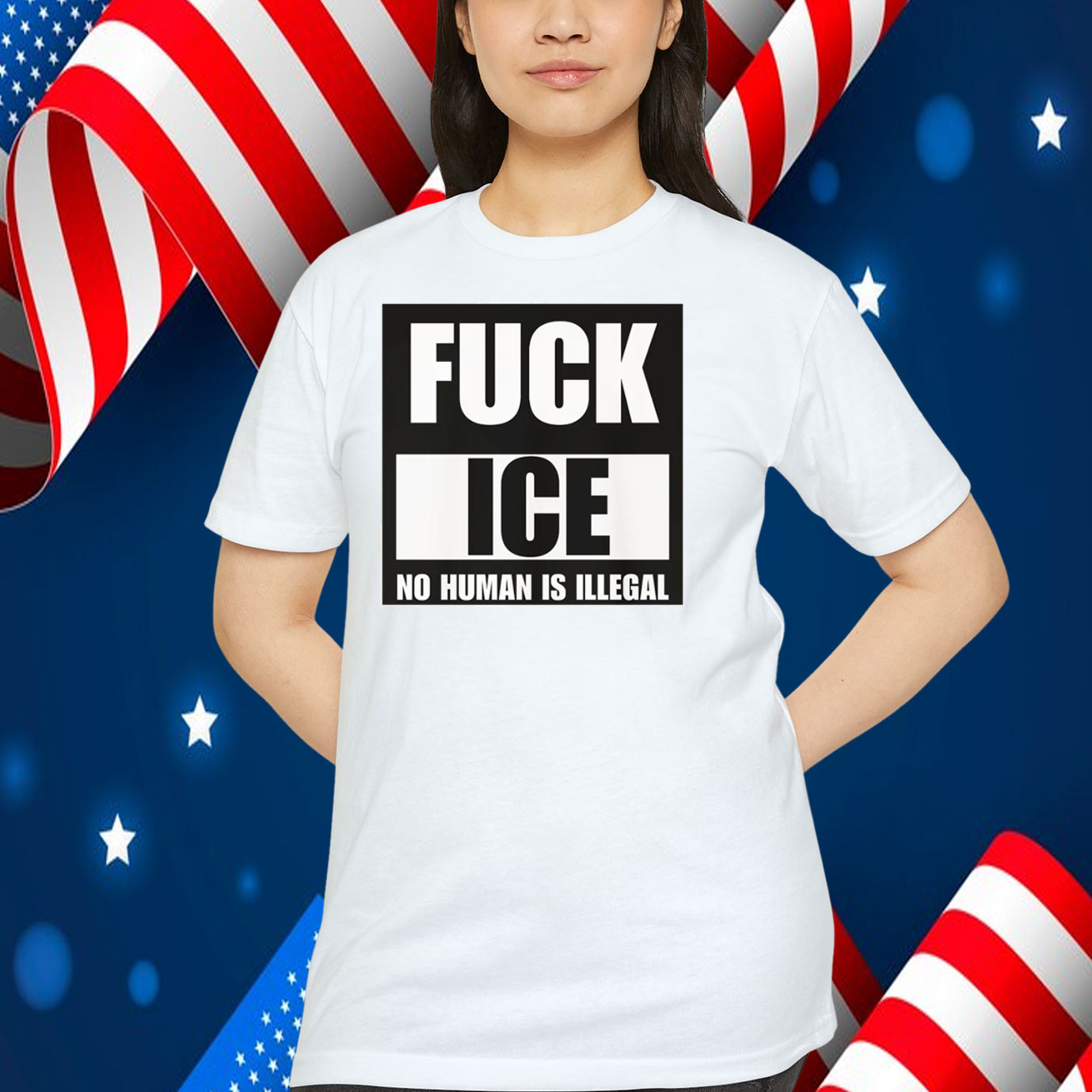 Fuck ICE Shirt No Human Is Illegal