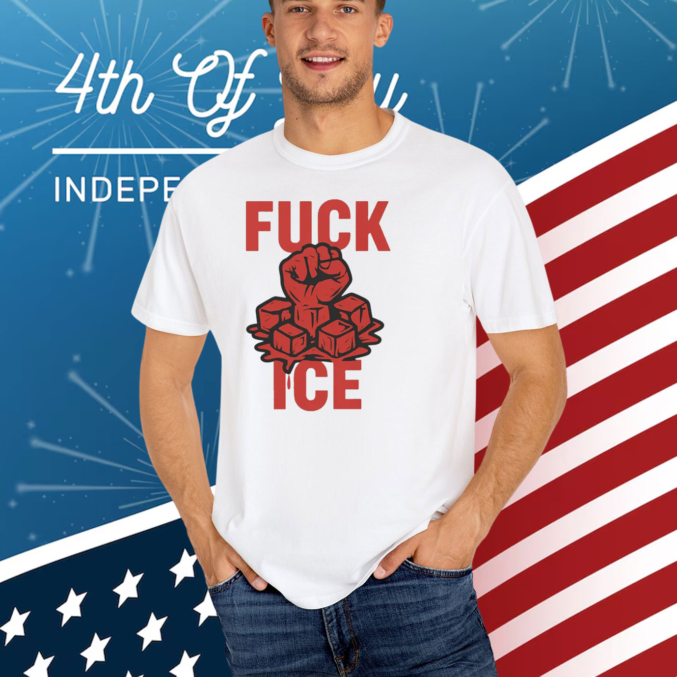 Fuck ICE T-Shirt No Human Is Illegal