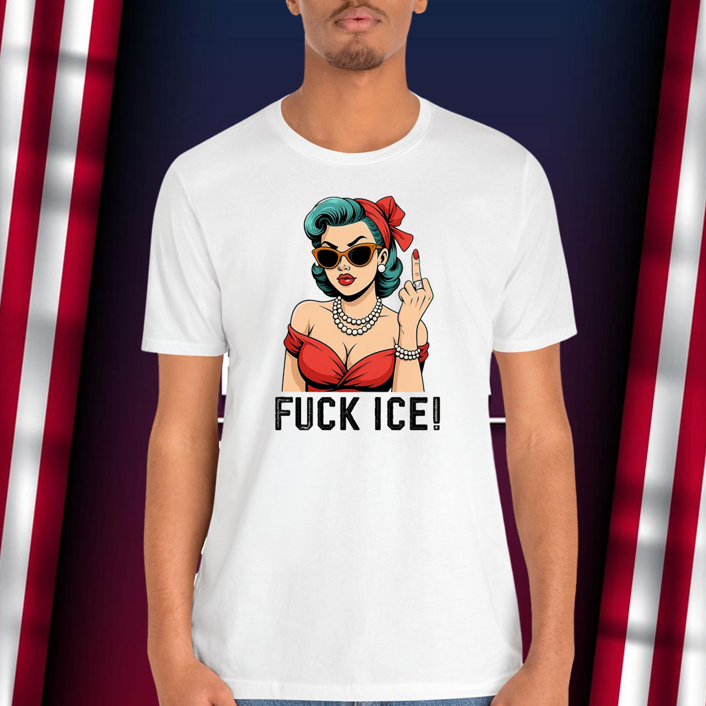 Fuck Ice Middle Fingers Shirt