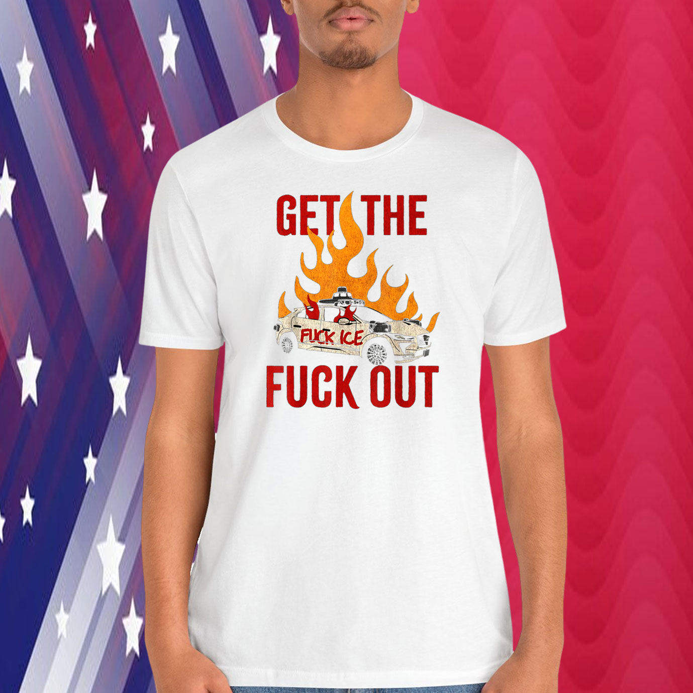 Funny Get The Fuck Out Fuck ICE Shirt