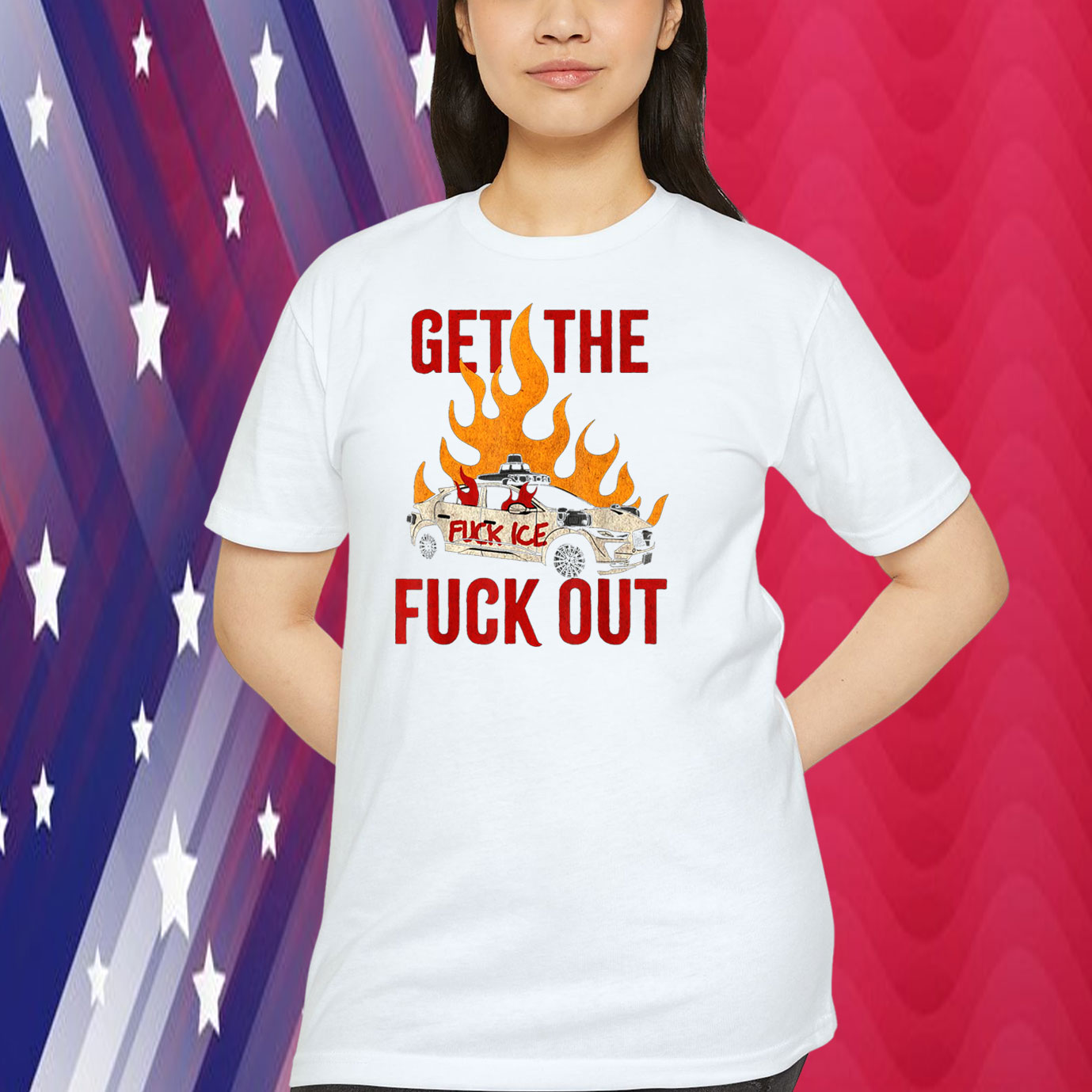 Funny Get The Fuck Out Fuck ICE Shirt