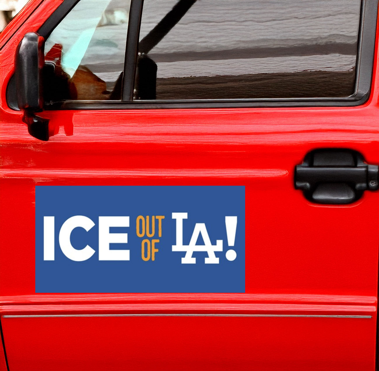 ICE Out Of LA Bumper Sticker