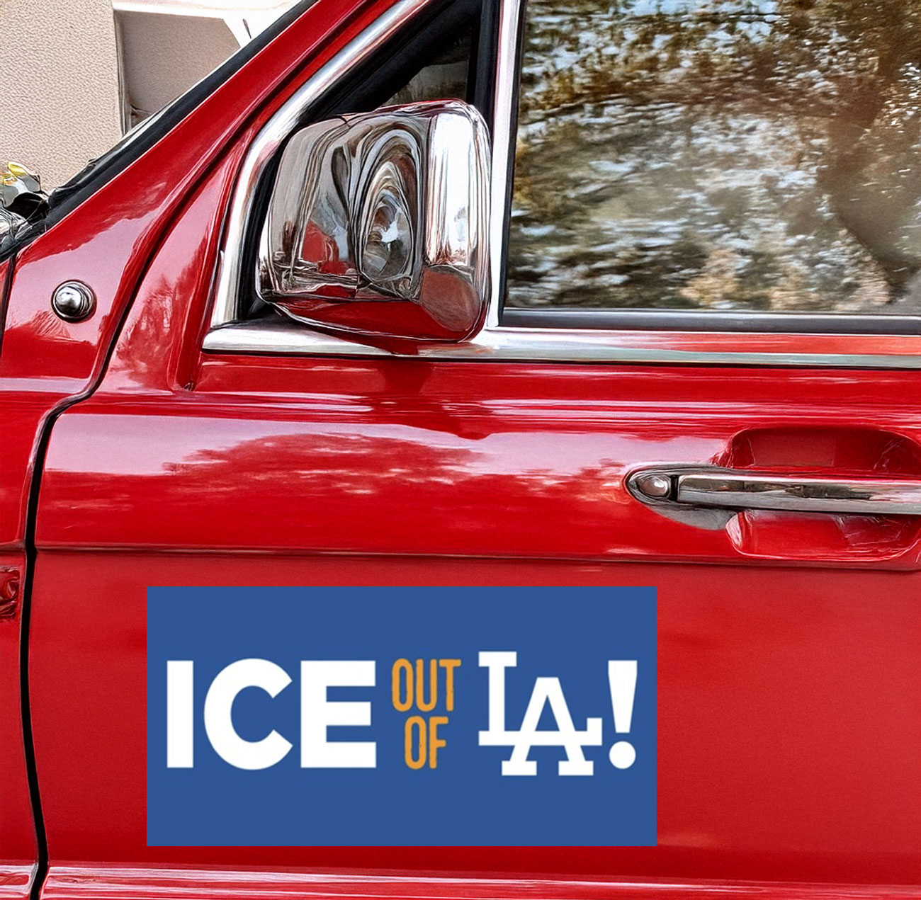 ICE Out Of LA Bumper Sticker