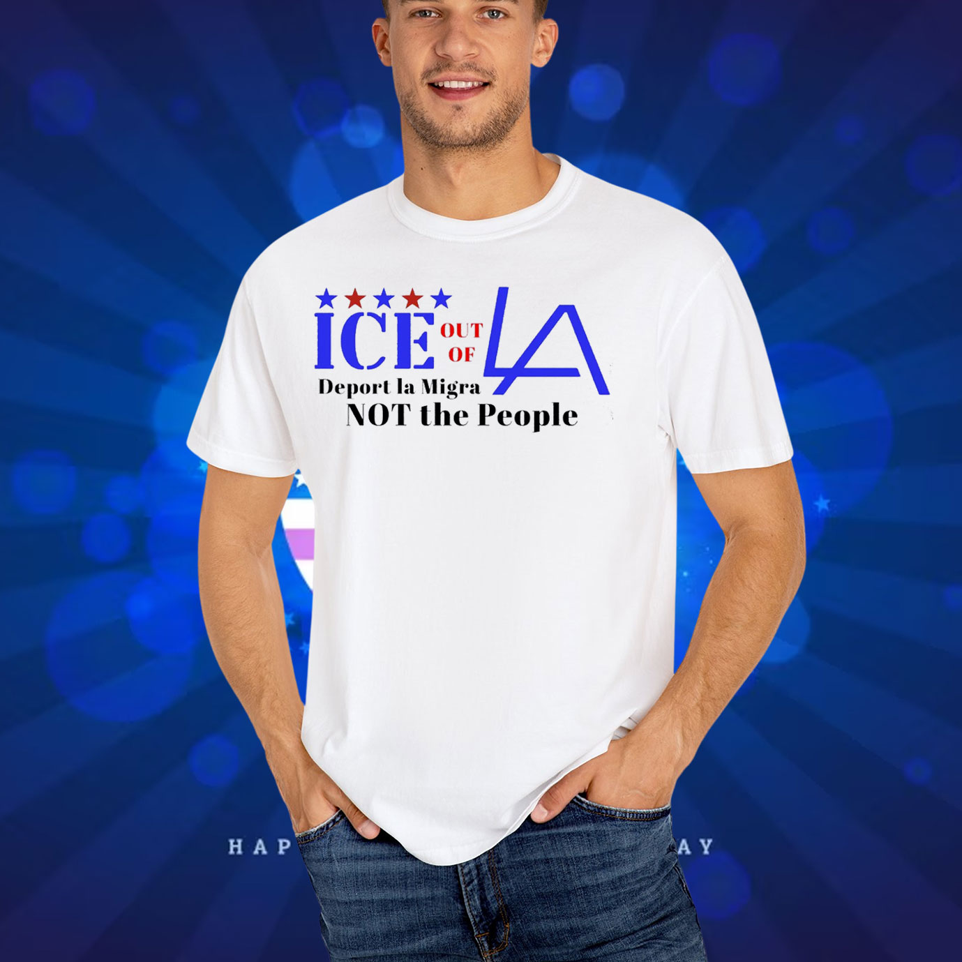 ICE Out Of LA Deport La Migra Not The People T-Shirt