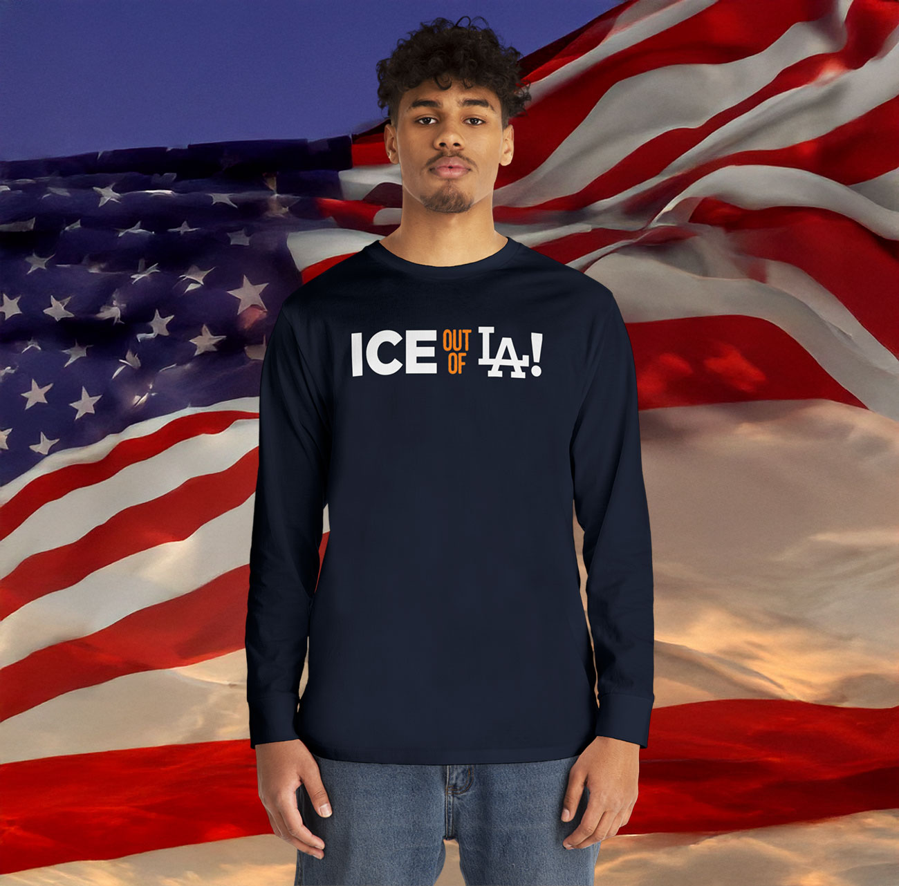 ICE Out Of LA Long Sleee