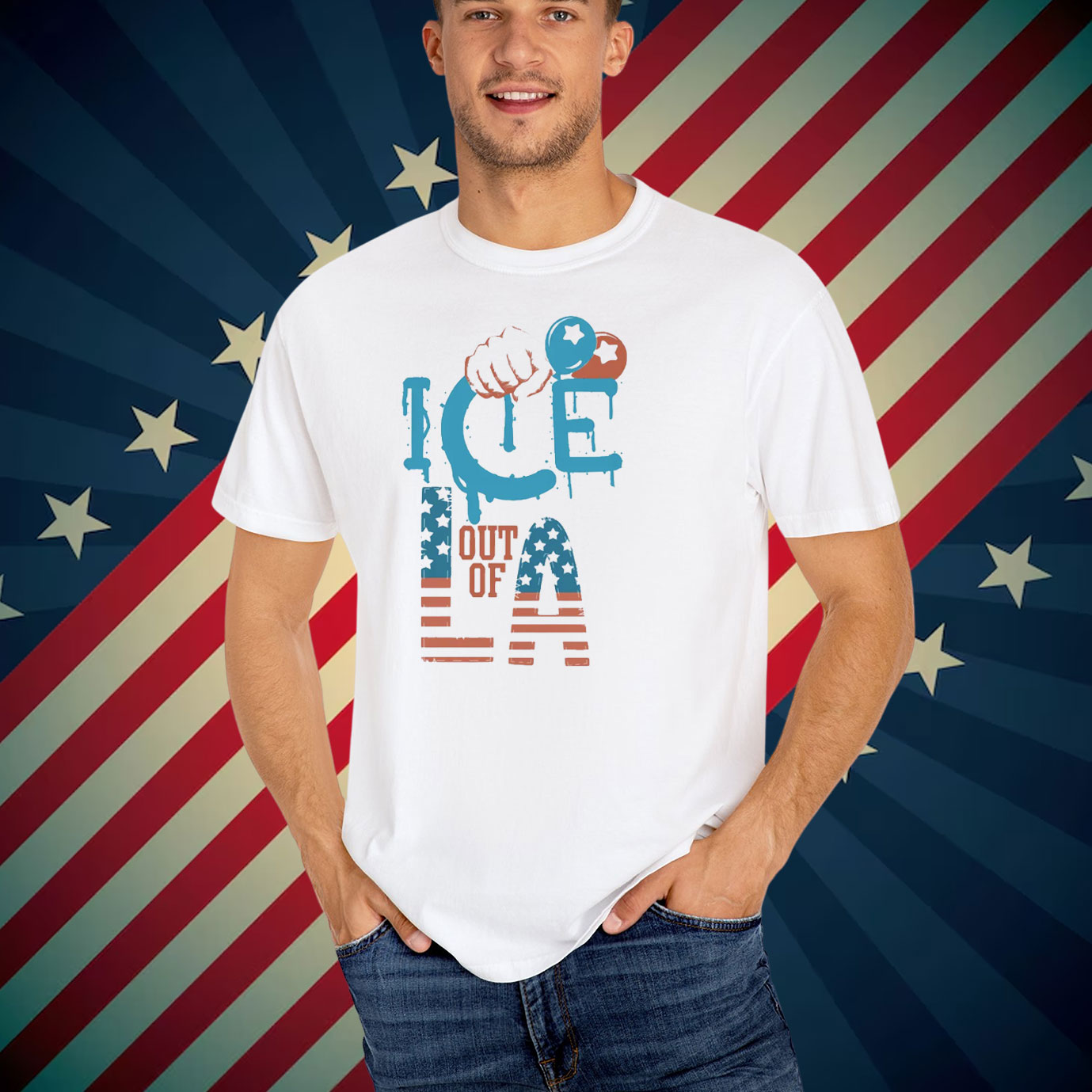 ICE Out Of LA T-Shirt Abolish Ice