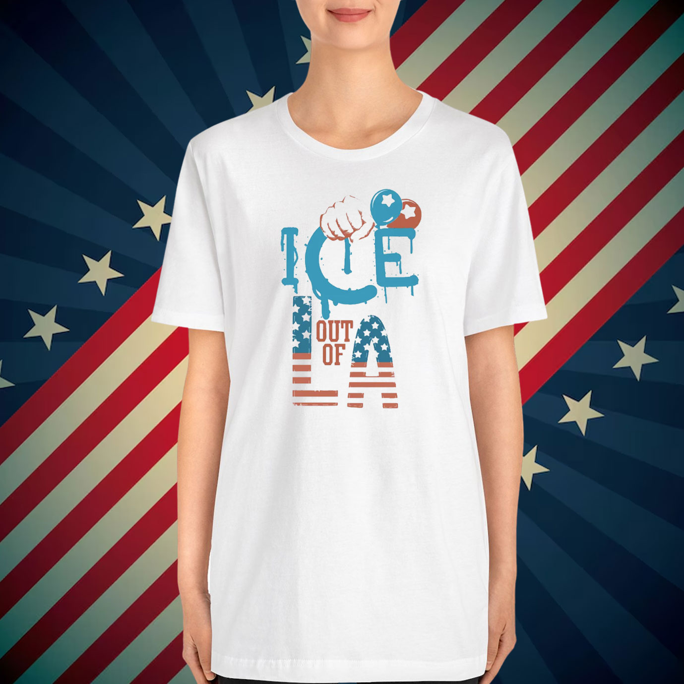 ICE Out Of LA T-Shirt Abolish Ice