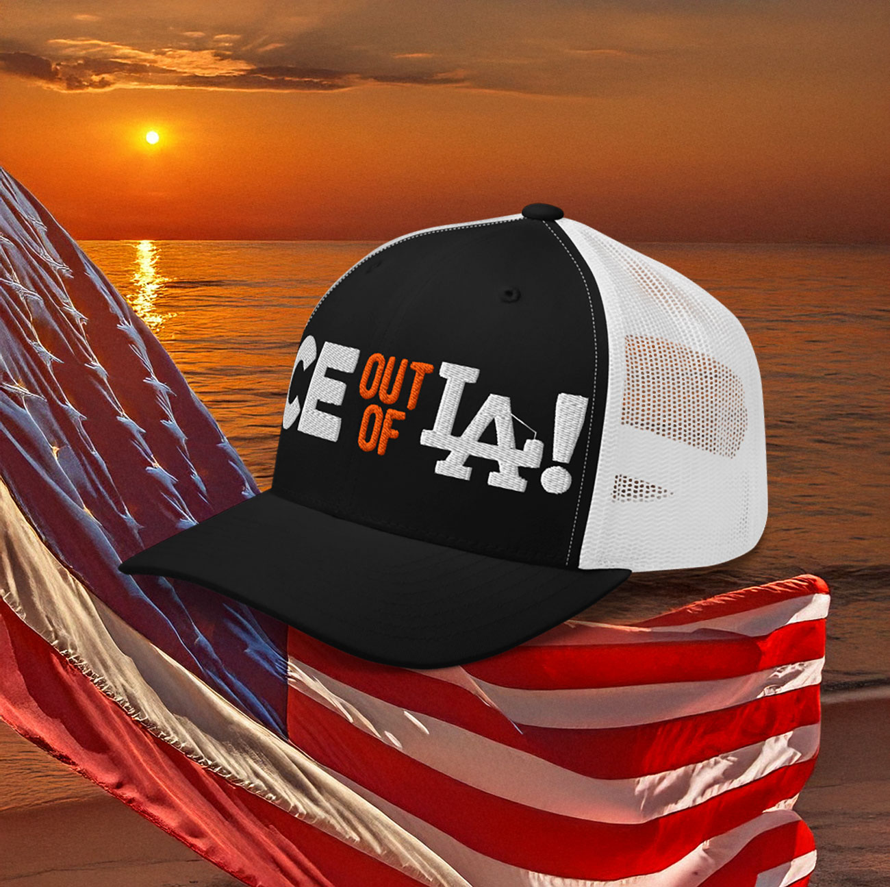 ICE Out of LA Trucker Hat