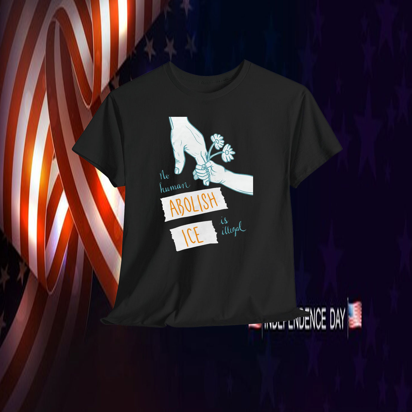 No Human Is Illegal Abolish ICE Shirt