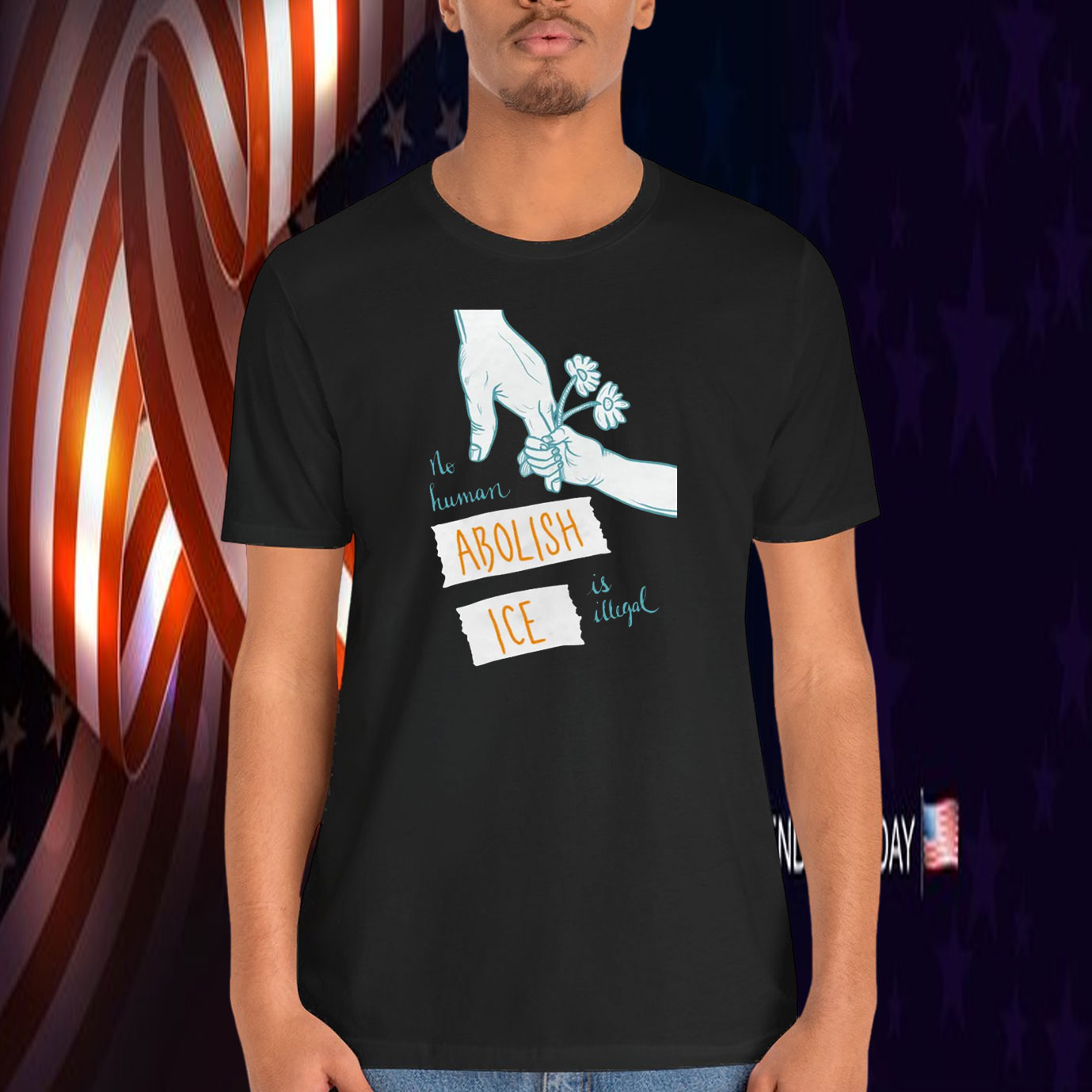 No Human Is Illegal Abolish ICE Shirt