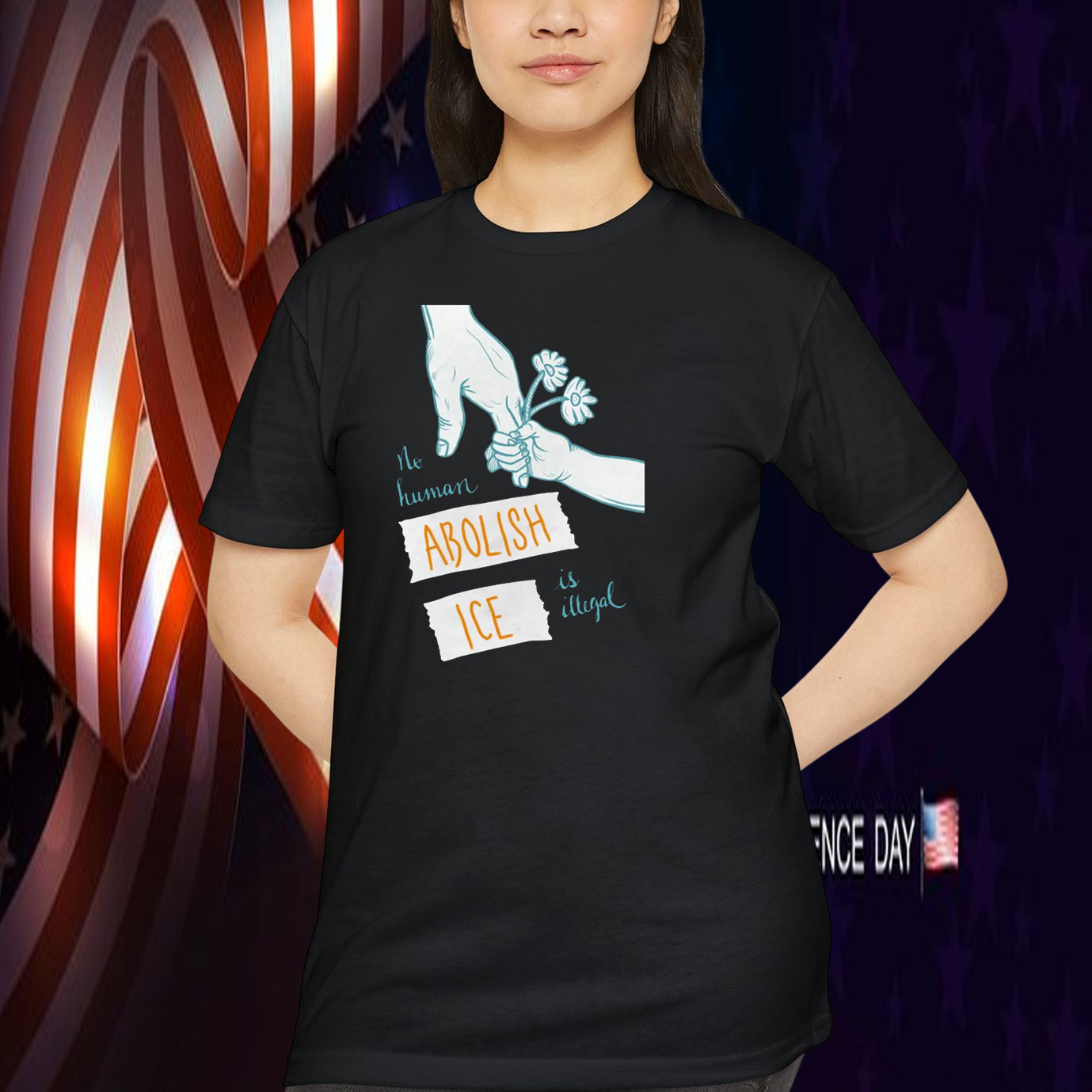No Human Is Illegal Abolish ICE Shirt