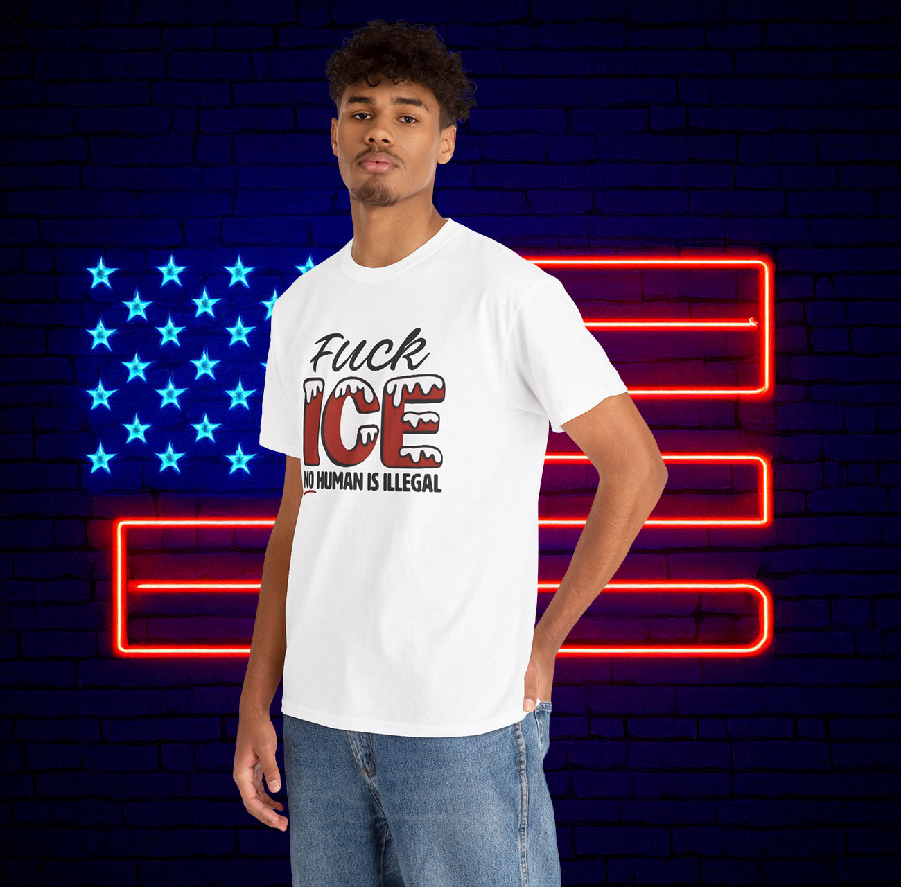 No Human Is Illegal FUCK ICE Shirt